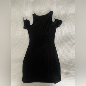 Black shirt dress